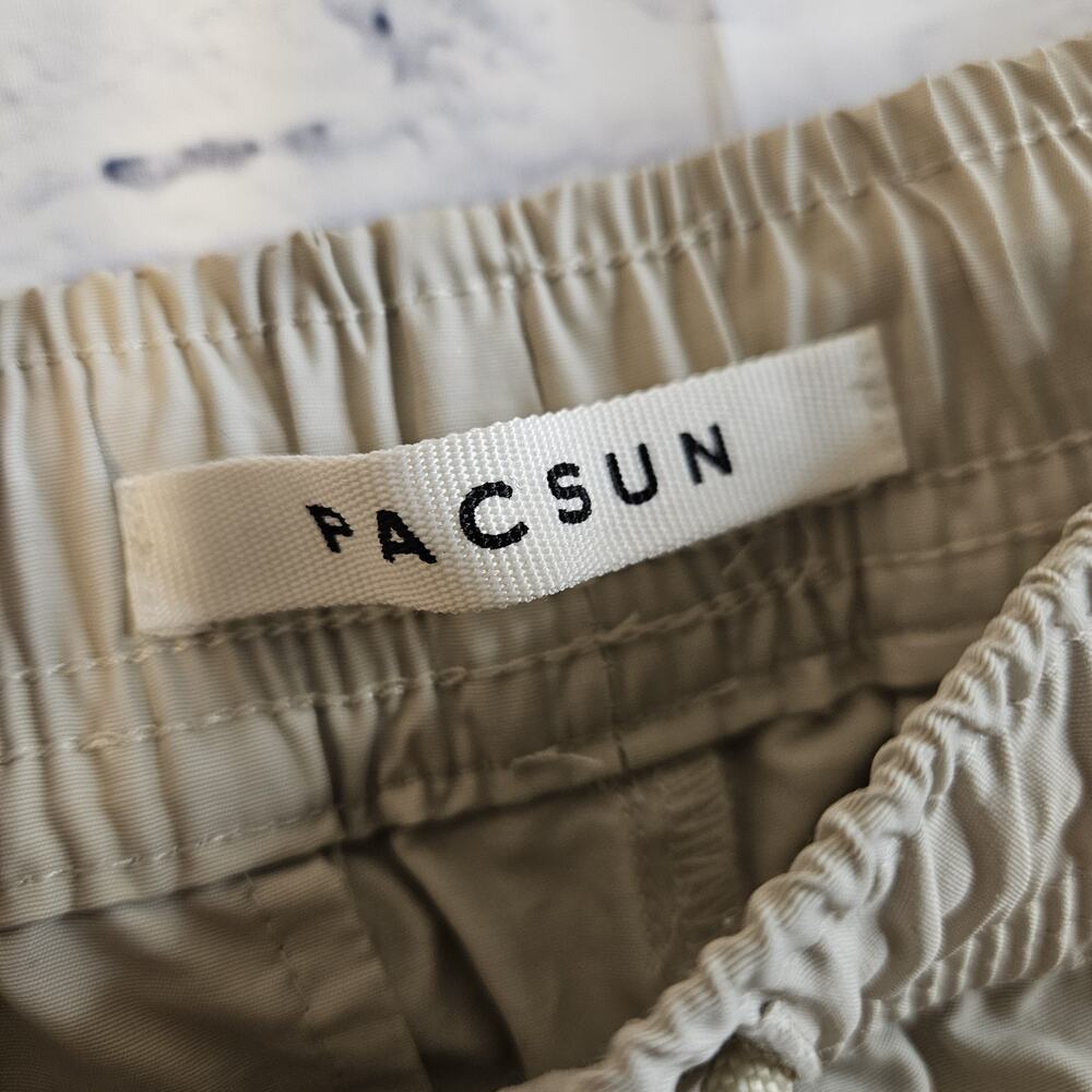 Pacsun Cargo Convertible Zip Off Pants Mens Medium Relaxed Slim draw ankle - Picture 6 of 8